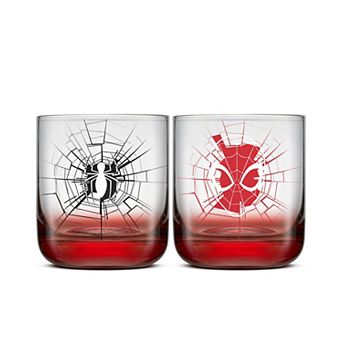 JoyJolt Marvel Spider-Man Webbed Hero 10-oz. Glass Set of 2