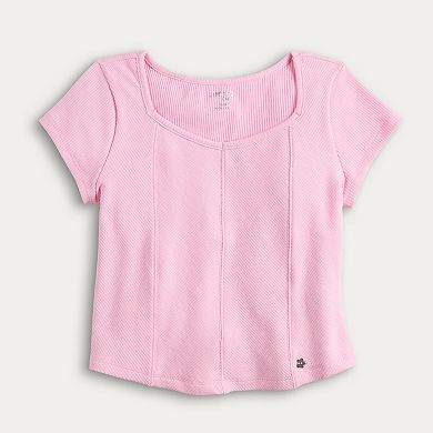 Girls 7-16 Limited Too Front Seam Short Sleeve Tee