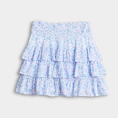 Girls 7-16 Limited Too Smocked Tiered Skirt