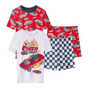 Boys 4-10 Hot Wheels Speed Club 2 pc Snug Fit Pajama Tops & Pajama Bottoms Set