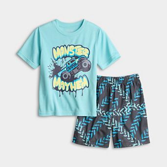 Boys 4-16 Cuddl Duds® Short Sleeve Pajama Top & Pajama Bottoms Set