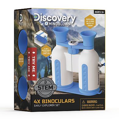 Discovery Mindblown 4X Binoculars Early Explorers Set