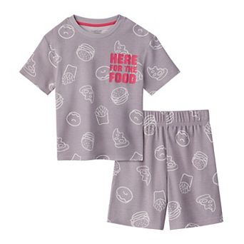 Boys 4-16 Cuddl Duds® Waffle 2 pc Pajama Top & Pajama Bottoms Set