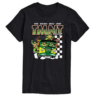 Big & Tall Teenage Mutant Ninja Turtles Racing Graphic Tee