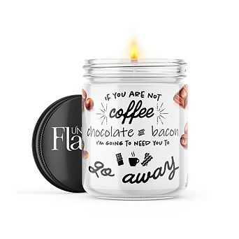 Coffee, Chocolate & Bacon 16-oz Candle Jar - Black Ice