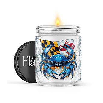 Blue Crab Candle 16-oz Candle Jar - Mahogany Teakwood
