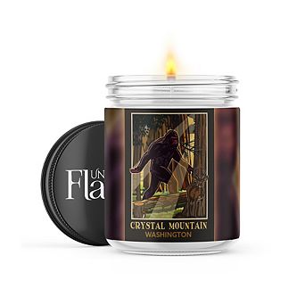 Bigfoot - Crystal Mountain, WA 16-oz Candle Jar - Apple Cider & Clove