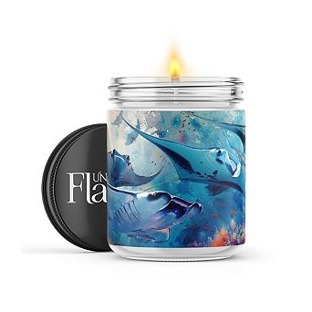 Manta Rays 16-oz Candle Jar - Sea Salt & Peony