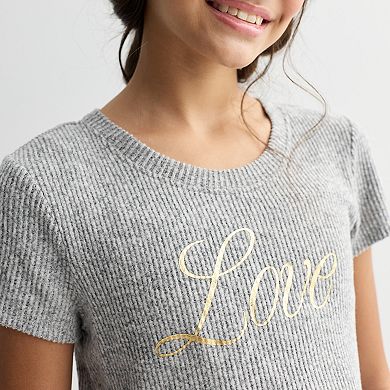 Girls 7-16 Limited Too Ribbed Top & Pants Set