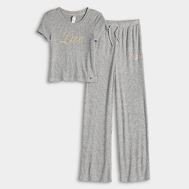 Girls 7-16 Limited Too Ribbed Top & Pants Set