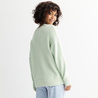 Juniors' SO® Crew Pullover Sweater