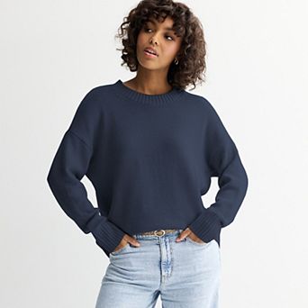 Juniors' SO® Crew Pullover Sweater