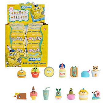 Just Play SpongeBob SquarePants F.U.N. with Food Figures 8 pk Collectible Set
