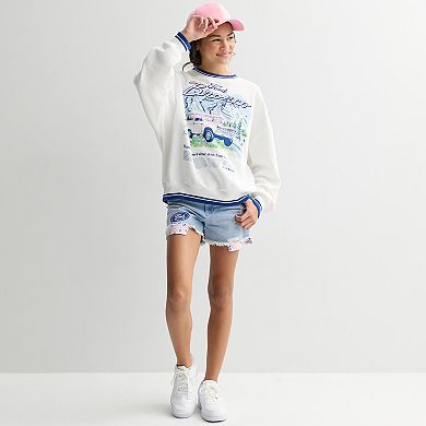 Girls 5-18 Limited Too Ford Bronco Graphic Crew Sweater