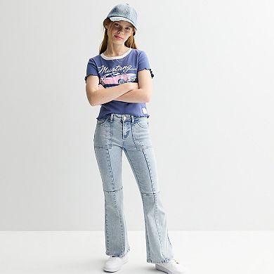 Girls 7-16 Limited Too Front Seam Flare Jeans