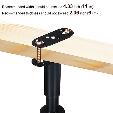 2Pcs Adjustable Height Bed Frame Center Support Legs, Metal Bed Legs, T-shape Furniture Leg