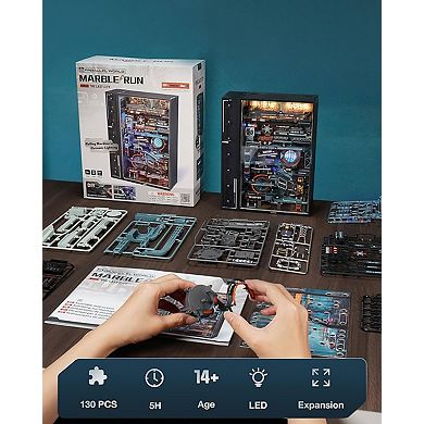 DIY 3D Marble Run Puzzle: The Last City 130pcs