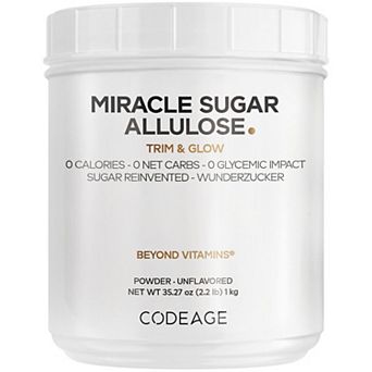 Codeage Miracle Sugar Allulose Powder, All-purpose Zero Calorie Allulose Sweetener 0 Carb, 35.27 oz