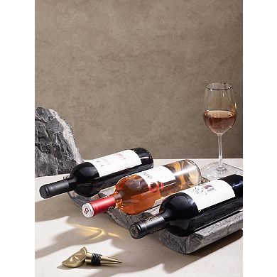 Georgia Wine Bottle Holder - Brown Onyx