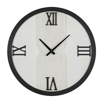 Stella & Eve Modern Wood Line Art Wall Clock