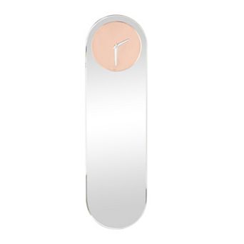 Stella & Eve Glass Decorative Wall Clock with Silver Hands