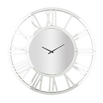 Stella & Eve Glass Mirrored Decorative Wall Clock