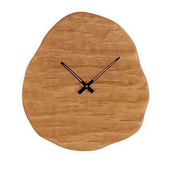Stella & Eve Wood Wavy Decorative Wall Clock