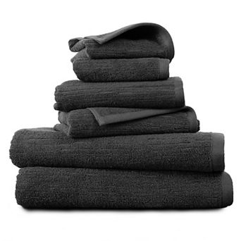 Indigo Road by Egypt Sherrod Denbrook 6 pc Jacquard Texture Bath Towel Set