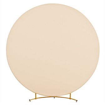 Round Arch Backdrop Cover For 7.2ft Circle Arch Stand, Wrinkle Resistant Circle Arch Backdrop Cover