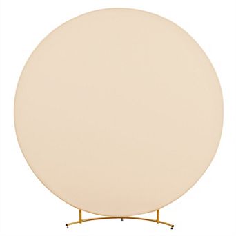 Round Arch Backdrop Cover For 7.2ft Circle Arch Stand, Wrinkle Resistant Circle Arch Backdrop Cover