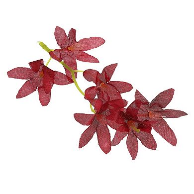 7 Inch Artificial Orchid Flower, 12 Pcs Simulation Flower Cylinder Vase Fillers for Home Decoration