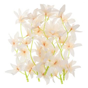7 Inch Artificial Orchid Flower, 12 pc Simulation Flower Cylinder Vase Fillers for Home Decoration