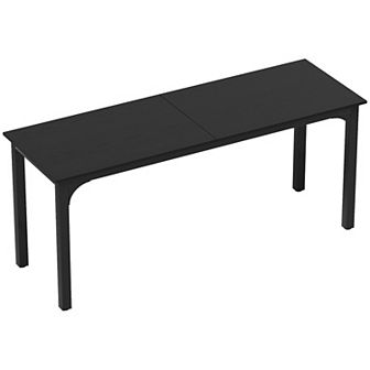 HOMCOM 71inch Computer Desk, Study Desk with Metal Legs