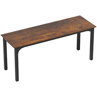 HOMCOM 71inch Computer Desk, Study Desk with Metal Legs