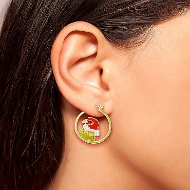 Dr. Seuss The Grinch Mismatched Hoop Earrings