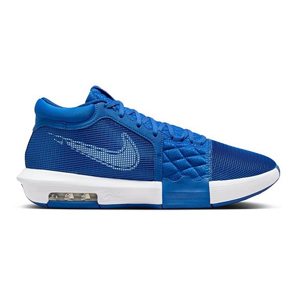 Men's Nike Lebron Witness 8 Basketball Shoes - Game Royal White (9)