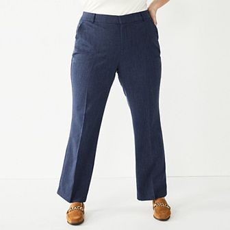 Plus Size Nine West Barely Bootcut Pants