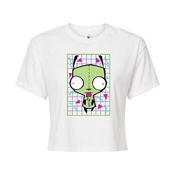 Juniors' Invader Zim Gir Cropped Tee