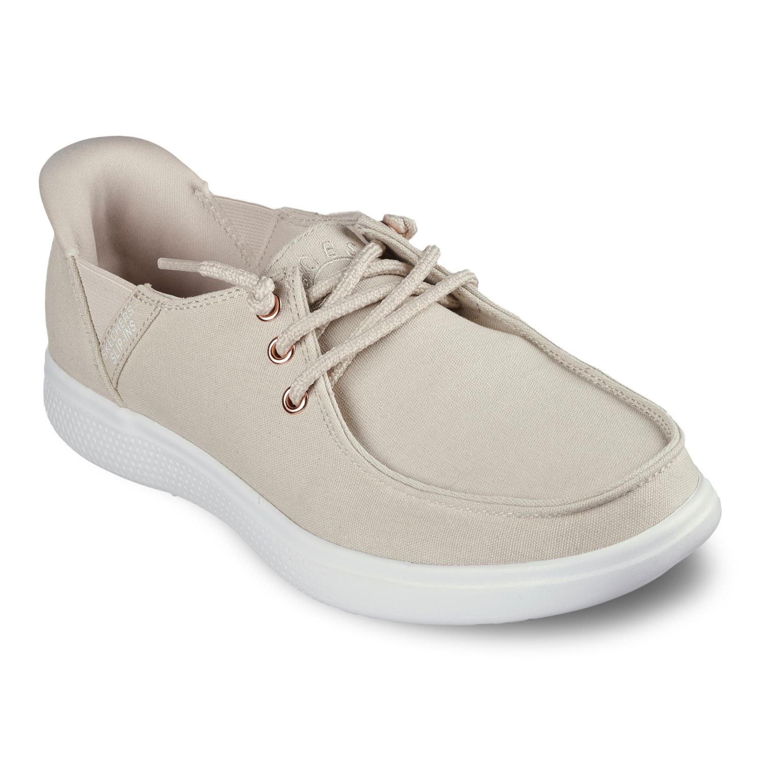 BOBS by Skechers Hands Free Slip-ins® Skip Cute Spot Twist Women's Shoes - Natural (6.5)