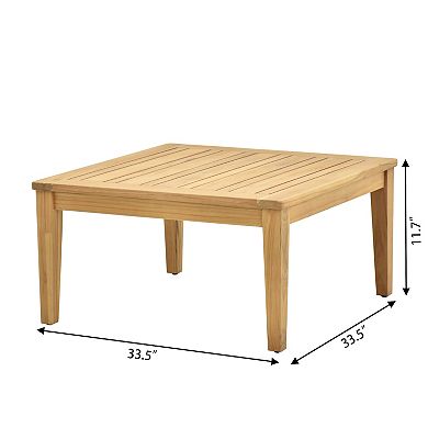 Teak Wood 9 Piece Outdoor Conversation Set Patio Comfort Elegance