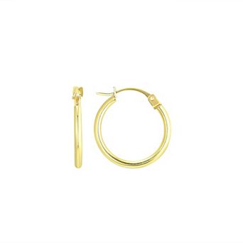Taylor Grace 10k Gold 10mm Huggie Hoop Earrings