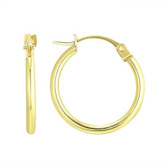 Taylor Grace 10k Gold 12mm Hoop Earrings