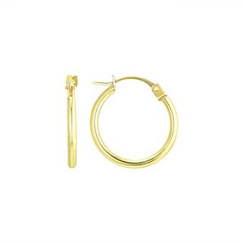 Taylor Grace 10k Gold 14mm Hoop Earrings