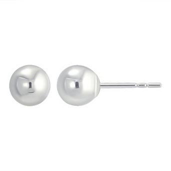 Taylor Grace 10k White Gold Ball Stud Earrings