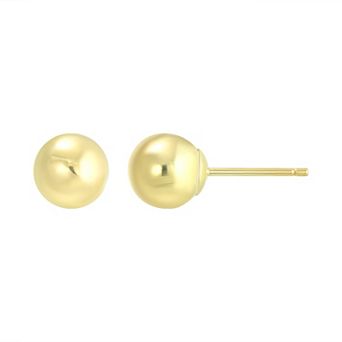 Taylor Grace 10k Gold 6mm Ball Stud Earrings
