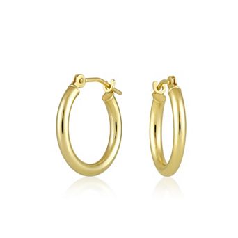 Forever 14K Polished 15 mm Hoop Earrings