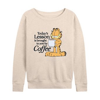 Women's Garfield Coffee French Terry Long Sleeve Tee