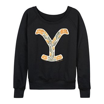 Women's Yellowstone Floral Logo French Terry Long Sleeve Tee