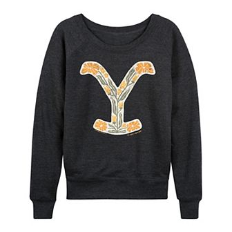 Women's Yellowstone Floral Logo French Terry Long Sleeve Tee