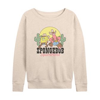 Women's SpongeBob SquarePants & Patrick French Terry Long Sleeve Tee